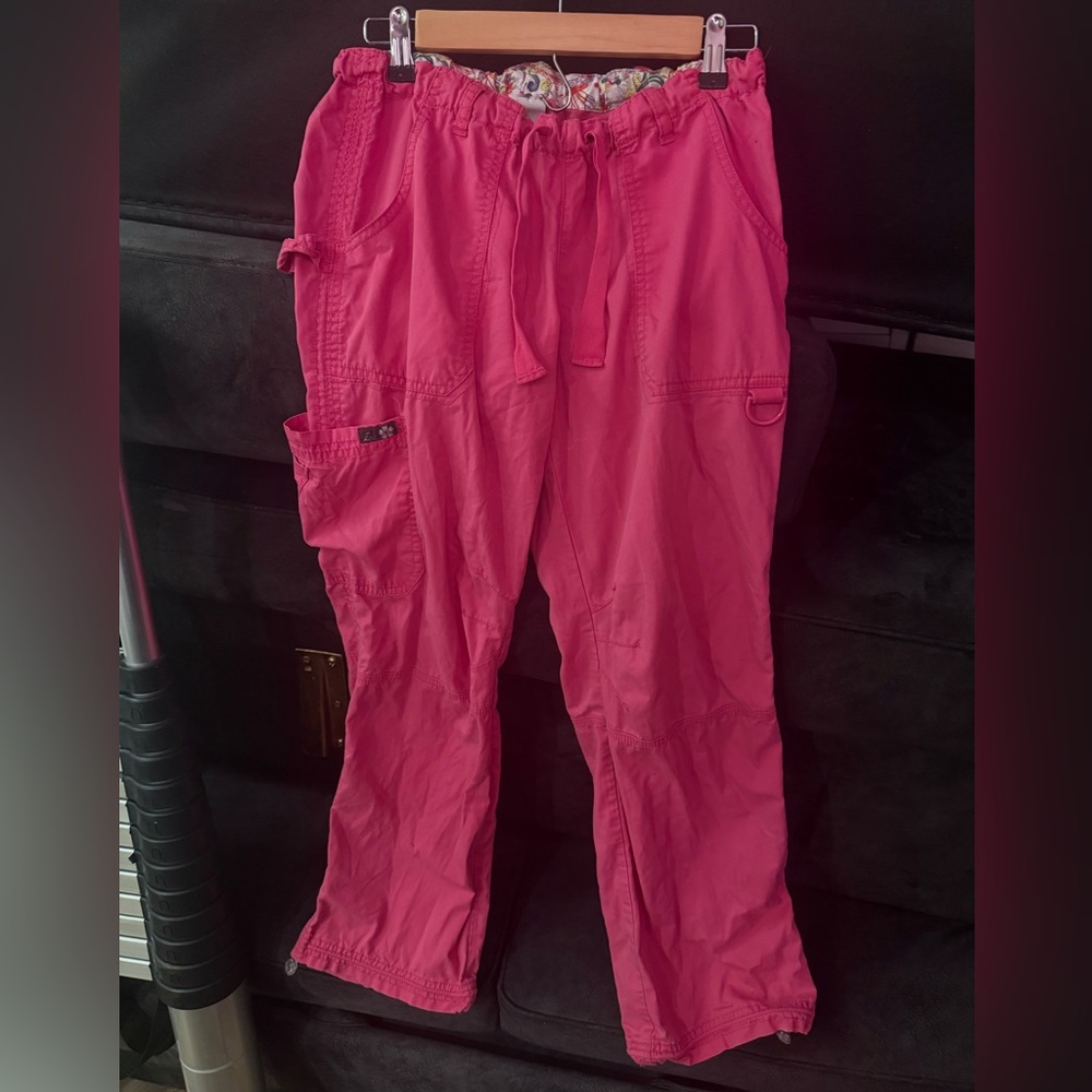 Hot Pink Cargo scrub pants Koi Lindsey Lindsay